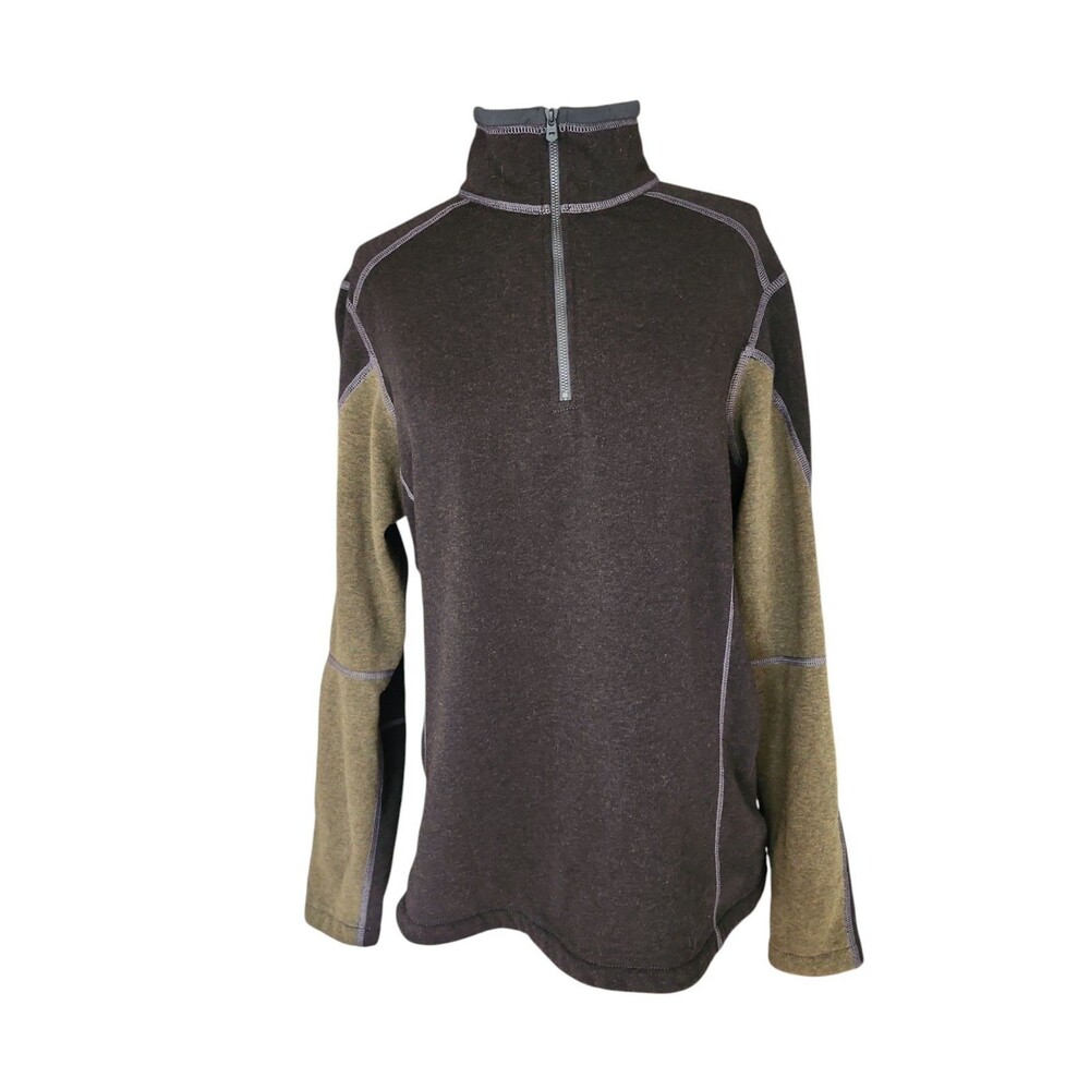 Kuhl 1/4 Zip Pullover Fleece Mens Size M Brown Revel Gorpcore Hiking Outdoors